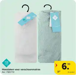 Carrefour TEX Hoeslaken voor verschoonmatras aanbieding