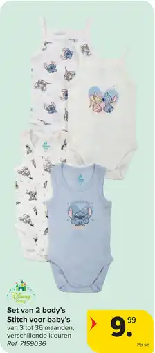 Carrefour Set van 2 body's Stitch voor baby's aanbieding