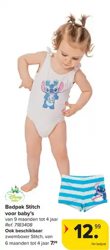 Carrefour Badpak Stitch voor baby's aanbieding