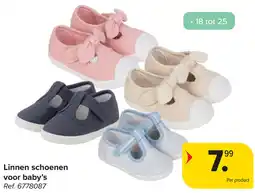 Carrefour Linnen schoenen voor baby's aanbieding