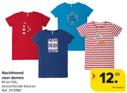 Carrefour Nachthemd voor dames aanbieding
