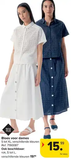 Carrefour TEX Bloes voor dames aanbieding