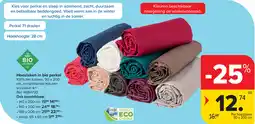Carrefour Hoeslaken in bio perkal aanbieding