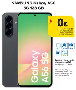 Carrefour Samsung Galaxy A56 5G 128 GB aanbieding