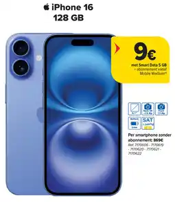 Carrefour iPhone 16 128 GB aanbieding