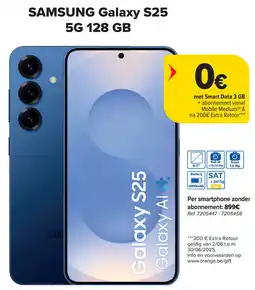 Carrefour Samsung Galaxy S25 5G 128 GB aanbieding