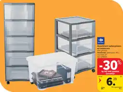 Carrefour Carrefour Assortiment opbergboxen en ladetorens aanbieding