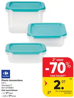 Carrefour Carrefour Plastic bewaardoos aanbieding