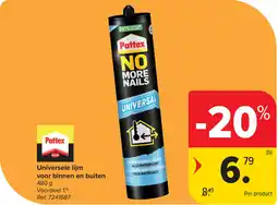 Carrefour Pattex Universele lijm voor binnen en buiten aanbieding