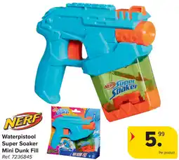 Carrefour Nerf Waterpistool Super Soaker Mini Dunk Fill aanbieding
