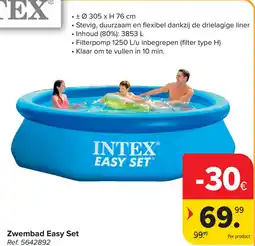 Carrefour Zwembad Easy Set aanbieding