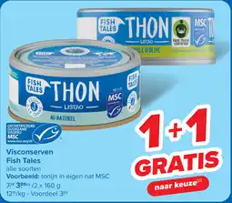 Carrefour Visconserven Fish Tales aanbieding