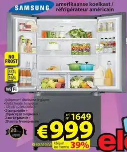 ElectroStock Samsung amerikaanse koelkast / réfrigérateur américain aanbieding