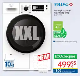 Eldi Friac Droogkast met warmtepomp DKW1001E aanbieding