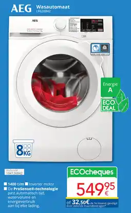 Eldi AEG Wasautomaat LF62R842 aanbieding