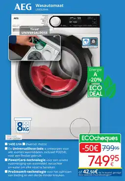 Eldi AEG Wasautomaat LR85U844 aanbieding