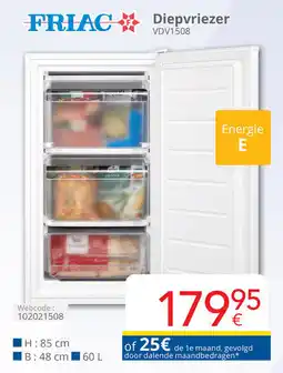 Eldi Friac Diepvriezer VDV1508 aanbieding