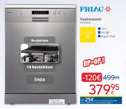 Eldi Friac Vaatwasser VW3000L aanbieding