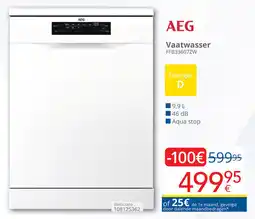 Eldi AEG Vaatwasser FFB33607ZW aanbieding