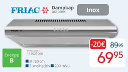 Eldi Friac Dampkap DK1060IX aanbieding