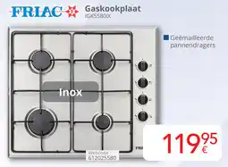 Eldi Friac Gaskookplaat IGK55801X aanbieding
