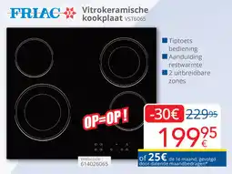 Eldi Friac Vitrokeramische kookplaat VST6065 aanbieding