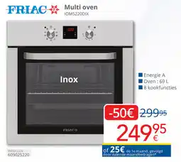 Eldi Friac Multi oven IOM5220DIX aanbieding