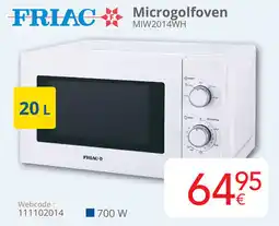 Eldi Friac Microgolfoven MIW2014WH aanbieding