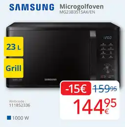 Eldi Samsung Microgolfoven MG23B3515AK/EN aanbieding