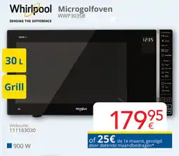Eldi Whirlpool Microgolfoven WWP303SB aanbieding