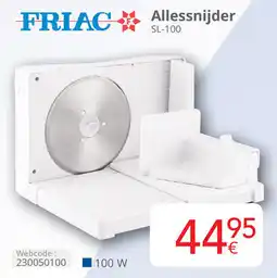 Eldi Friac Allessnijder SL-100 aanbieding