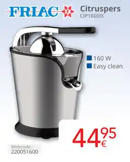 Eldi Friac Citruspers CIP1600IX aanbieding