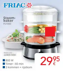 Eldi Friac Stoomkoker FS1000 aanbieding
