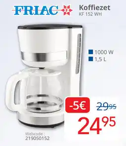 Eldi Friac Koffiezet KF 152 WH aanbieding