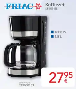 Eldi Friac Koffiezet KF153 BL aanbieding