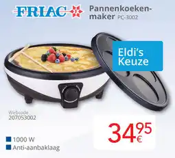 Eldi Friac Pannenkoekenmaker PC-3002 aanbieding