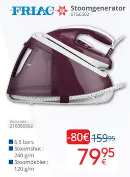 Eldi Friac Stoomgenerator STG6502 aanbieding