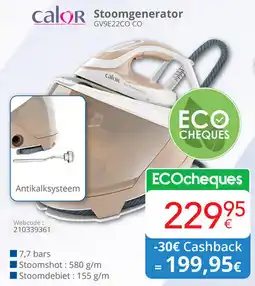 Eldi Calor Stoomgenerator GV9E22CO CO aanbieding