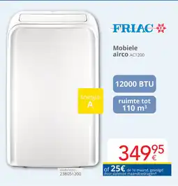 Eldi Friac Mobiele airco AC1200 aanbieding