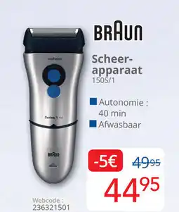 Eldi Braun scheer apparaat aanbieding