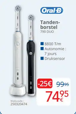 Eldi Oral-B tanden borstel 790 duo aanbieding