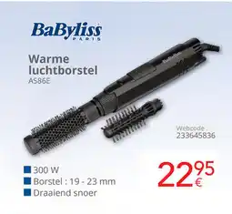 Eldi Babyliss warme luchtborstel AS86E aanbieding