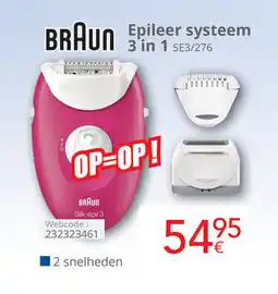 Eldi Braun epileer systeem 3 in 1 SE3/276 aanbieding