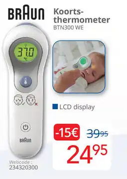 Eldi Braun koorts thermometer BTN300 WE aanbieding
