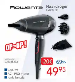Eldi Rowenta haardroger CV888LFO aanbieding