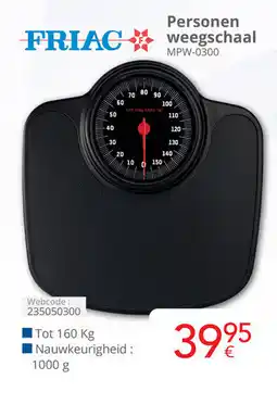 Eldi Friac personen weegschaal MPW-0300 aanbieding