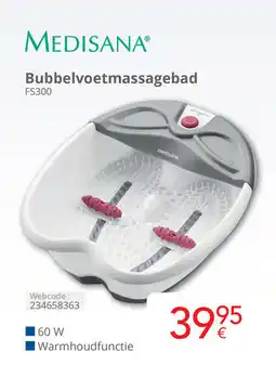 Eldi Medisana bubbelvoetmassagebad FS300 aanbieding