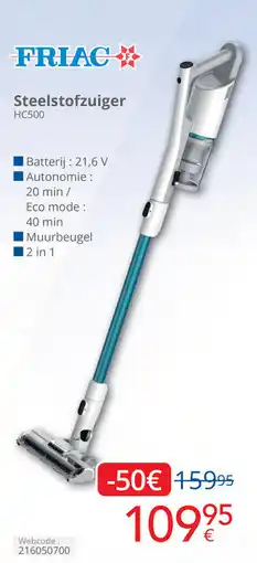 Eldi Friac steelstofzuiger HC500 aanbieding