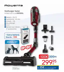 Eldi Rошепта stofzuiger balai xforce flex 12.60 animal aanbieding