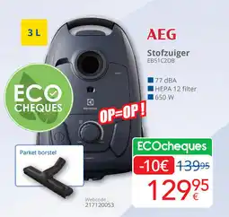 Eldi AEG Stofzuiger EB51C2DB aanbieding